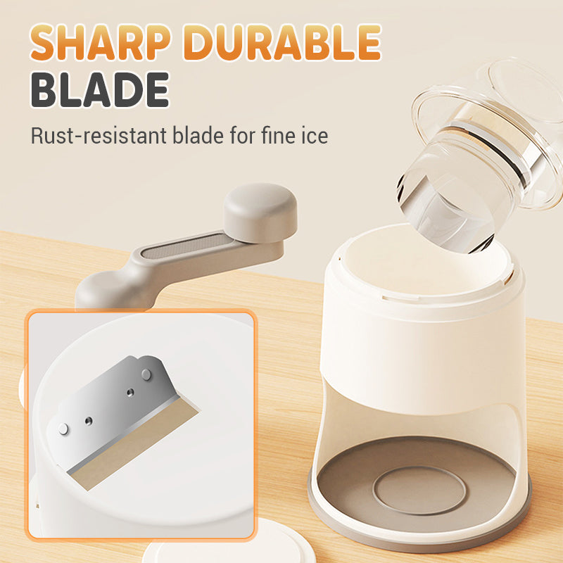 Eazy Ice Shaver | Hand Crank, Stainless Steel Blade for Shaved Ice 2