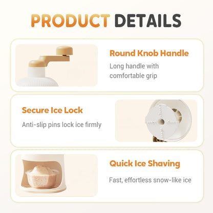 Eazy Ice Shaver | Hand Crank, Stainless Steel Blade for Shaved Ice 5