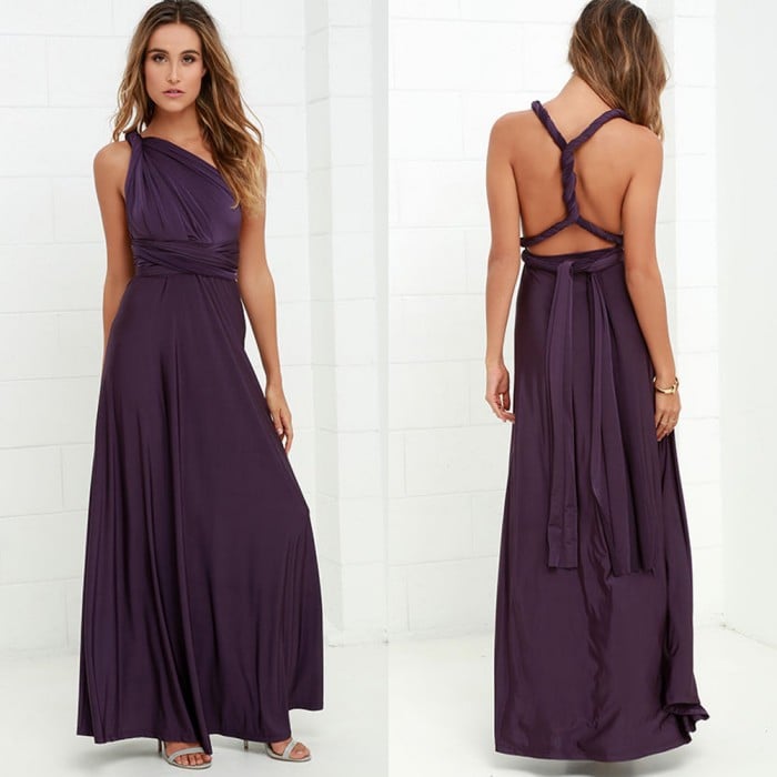 Elysia Maxi Dress | Convertible Black Maxi, Multi-Way Style for Women 11