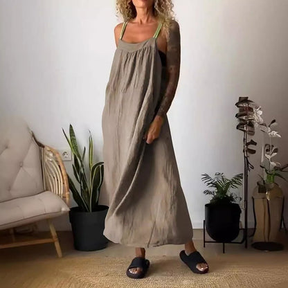 Elysia Women's Dress | Breathable Cotton Linen, Minimalist Design, Plus Size Available 10