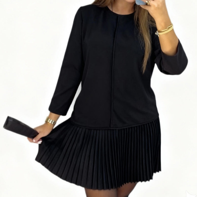 Elysia Women's Dress | Elegant Black Cocktail Dress, Comfortable Fit 0