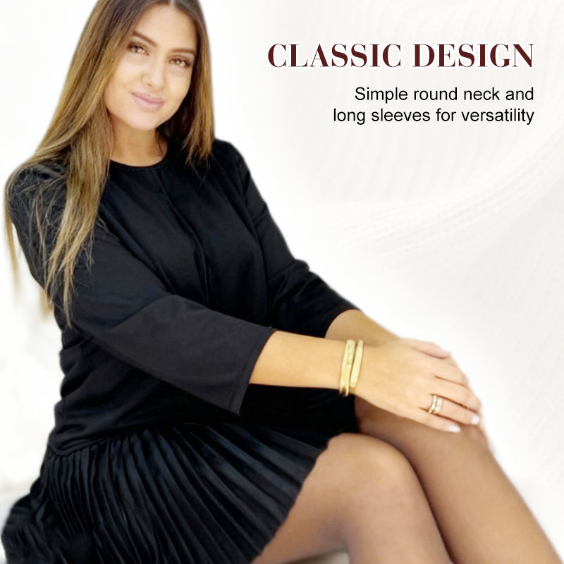Elysia Women's Dress | Elegant Black Cocktail Dress, Comfortable Fit 4