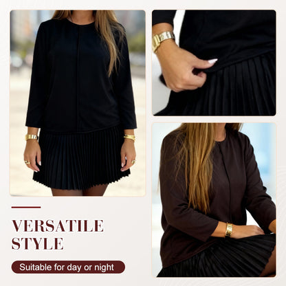 Elysia Women's Dress | Elegant Black Cocktail Dress, Comfortable Fit 5