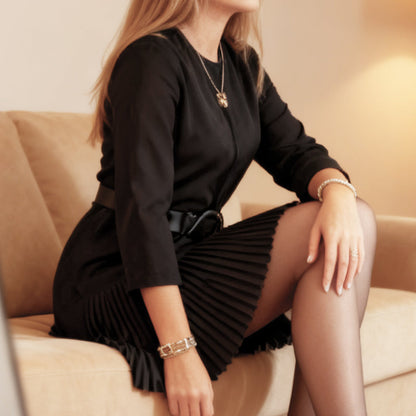 Elysia Women's Dress | Elegant Black Cocktail Dress, Comfortable Fit 6
