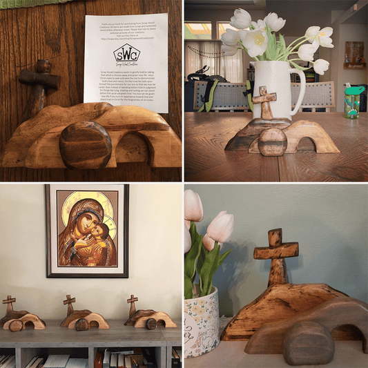 Elysian Easter Tableau | Wooden Christian Decoration 0