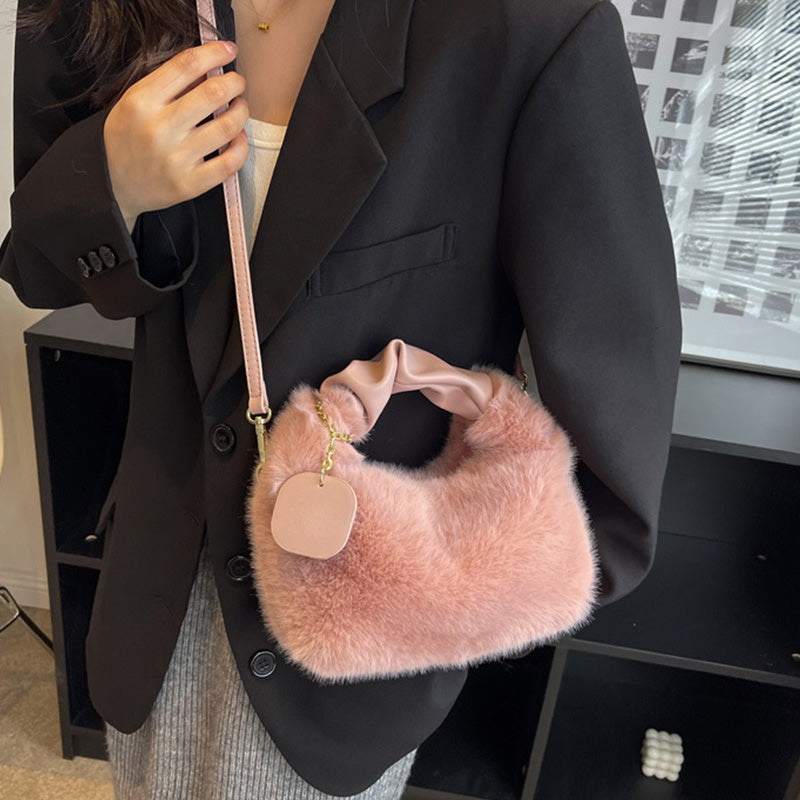 Faux Fur Chic Bag | Multifunctional, Skin-Friendly 3