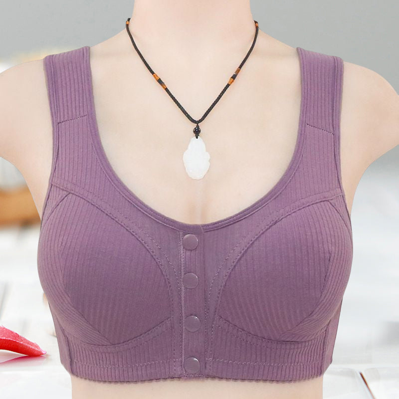 Fina Front Snap Bra | Plus Size, Comfortable Polyester Spandex 0