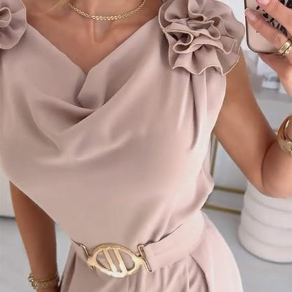 Fiora Elegant Jumpsuit | Floral-Embellished, Wide-Leg Design 5