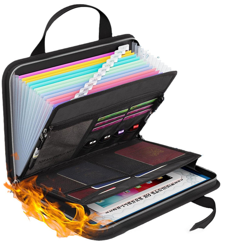 Fira Accordion File Folder | Fireproof, Water-Resistant 0