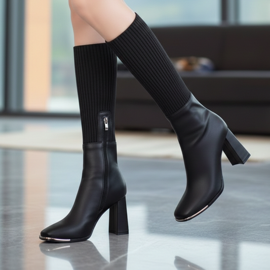 Flexta Boots | Comfortable Stretch Knit Design 0