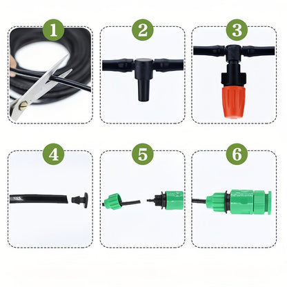 Folio Drip Irrigation System | High-Quality Watering Kit with Adjustable Nozzles 8