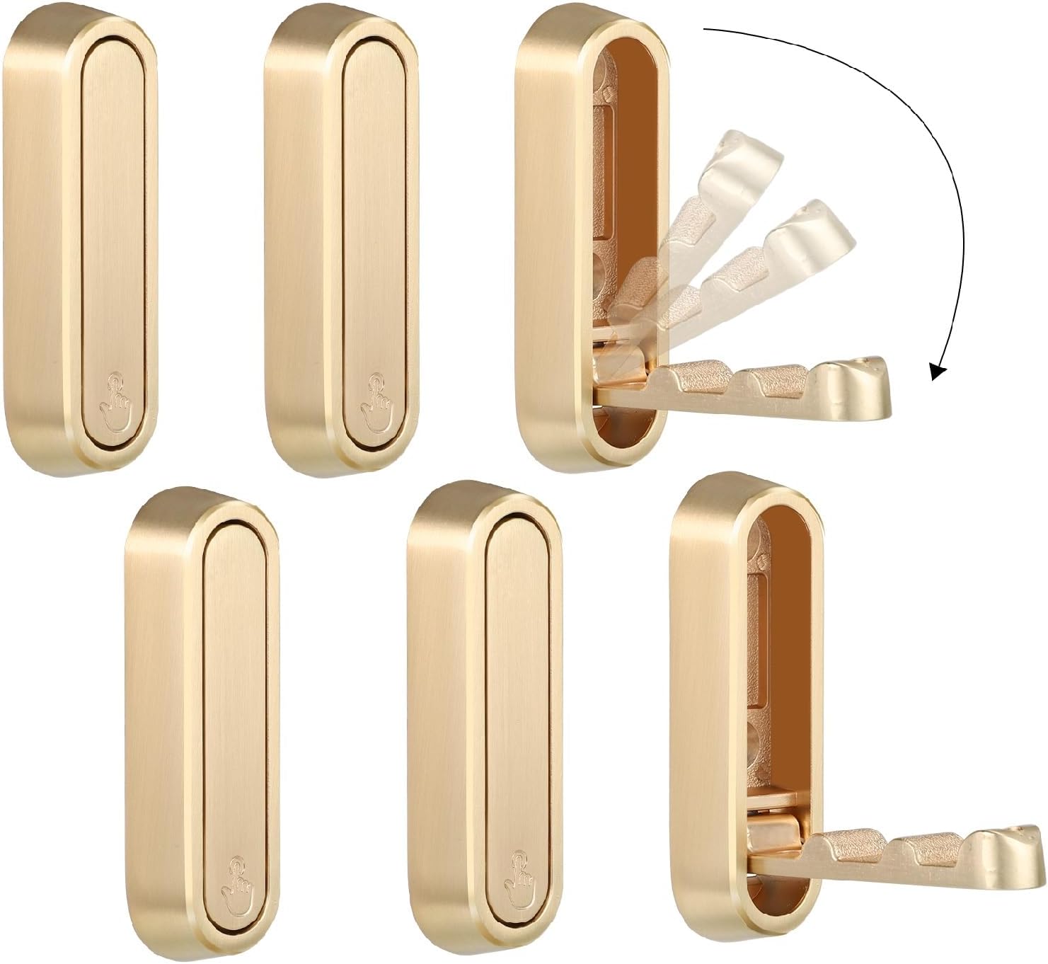 Folio Wall Hooks | Heavy-Duty Zinc Alloy, Foldable Design 4