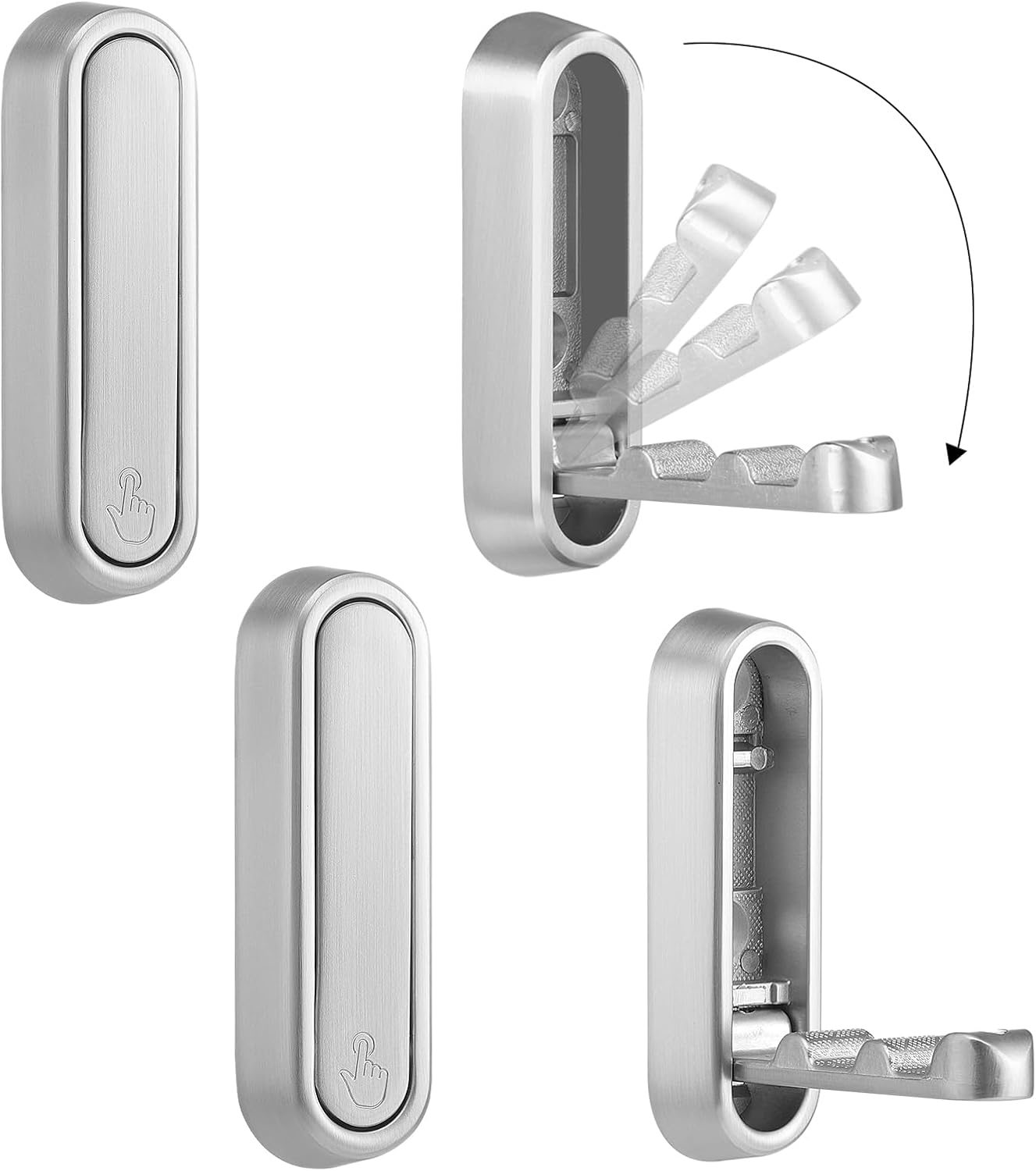 Folio Wall Hooks | Heavy-Duty Zinc Alloy, Foldable Design 6