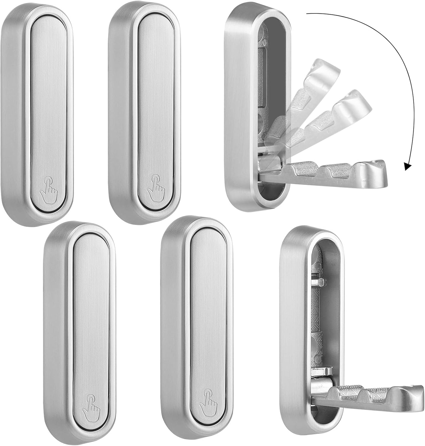 Folio Wall Hooks | Heavy-Duty Zinc Alloy, Foldable Design 7