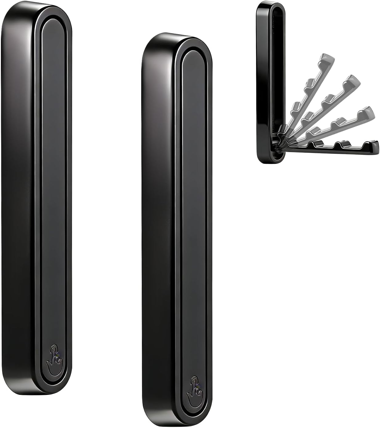 Folio Wall Hooks | Heavy-Duty Zinc Alloy, Foldable Design 9