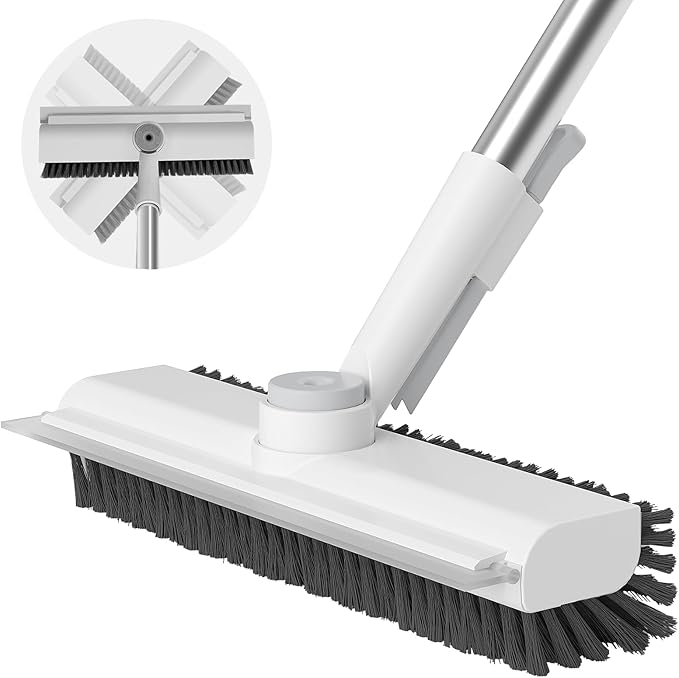 Fresco Floor Scrub Brush | 3-in-1 Heavy-Duty with Long Handle 0