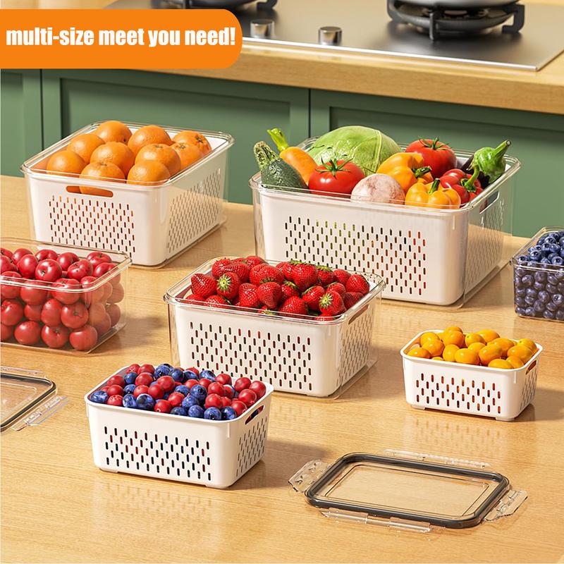 FreshBox Food Storage Container | Airtight, BPA-Free with Removable Colander 1