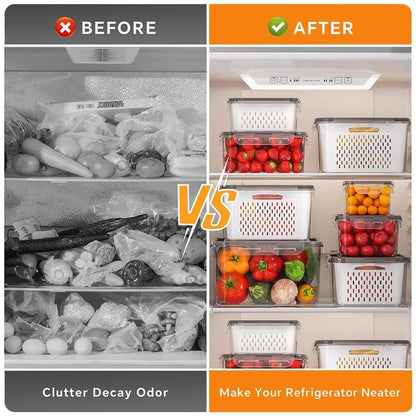 FreshBox Food Storage Container | Airtight, BPA-Free with Removable Colander 3