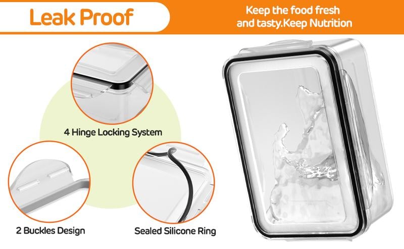 FreshBox Food Storage Container | Airtight, BPA-Free with Removable Colander 8
