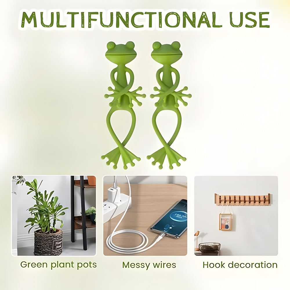 Frodo Plant Support Clips | Durable Plastic, Cute Frog Design 3