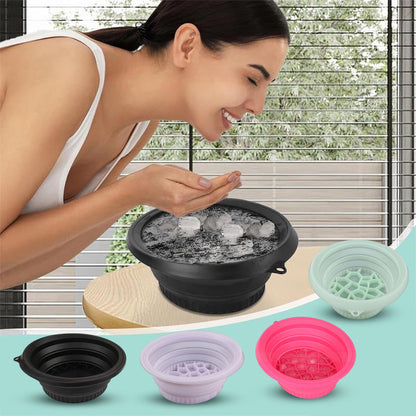 Frosty Facial Washbasin | Ergonomic, Foldable Silicone 1