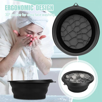 Frosty Facial Washbasin | Ergonomic, Foldable Silicone 3