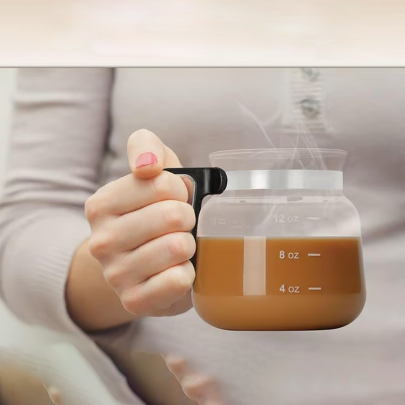 Gleam Coffee Mug | 16 Oz Borosilicate Glass, Spill-Proof with Lid 4