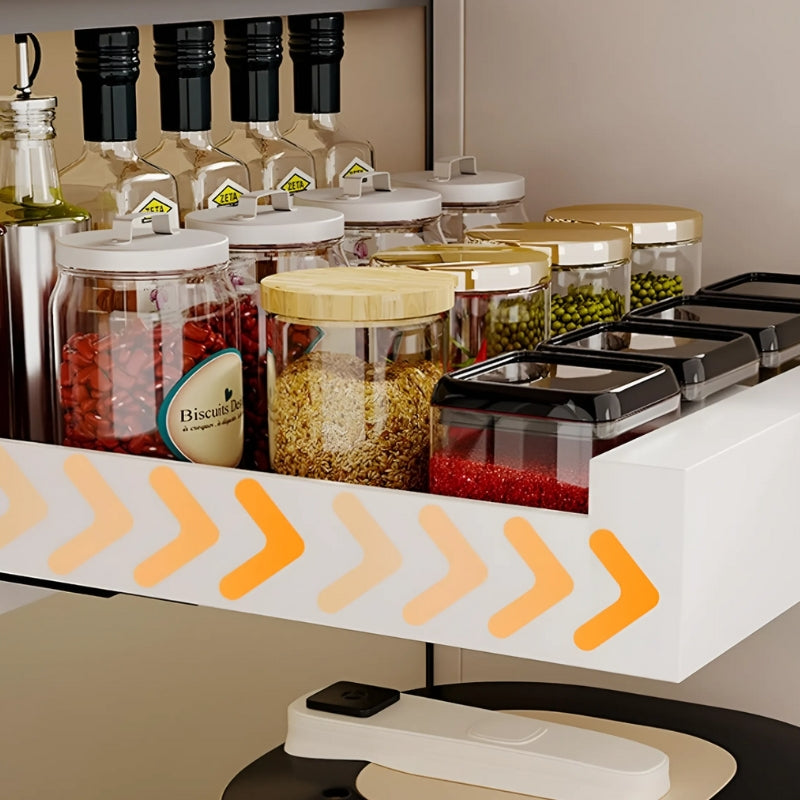 GlideNest Kitchen Drawer Organizer | Effortless Pull-Out Design, Tool-Free Installation 1