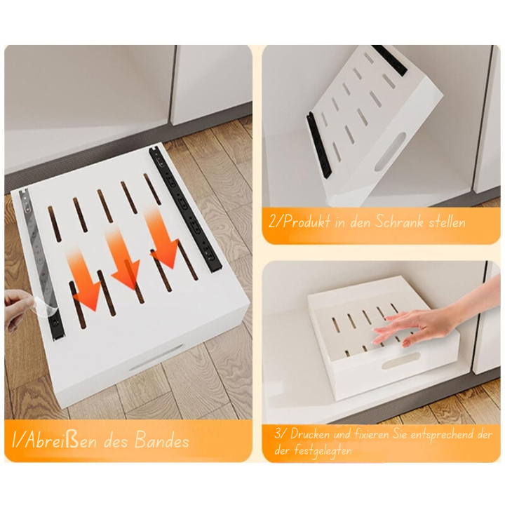 GlideNest Kitchen Drawer Organizer | Effortless Pull-Out Design, Tool-Free Installation 2