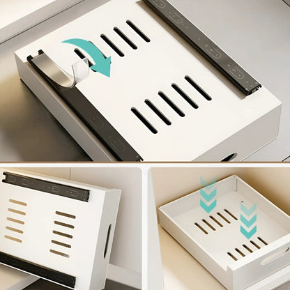GlideNest Kitchen Drawer Organizer | Effortless Pull-Out Design, Tool-Free Installation 3