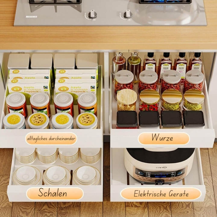 GlideNest Kitchen Drawer Organizer | Effortless Pull-Out Design, Tool-Free Installation 5