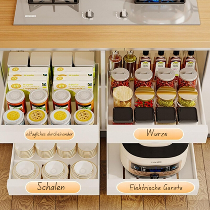 GlideNest Kitchen Drawer Organizer | Effortless Pull-Out Design, Tool-Free Installation 5