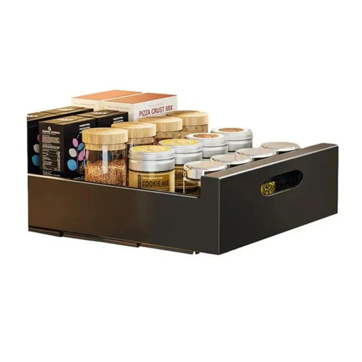 GlideNest Kitchen Drawer Organizer | Effortless Pull-Out Design, Tool-Free Installation 7