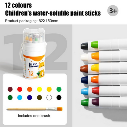 Glimmer Jumbo Crayons | Easy Grip, Non-Toxic for Toddlers 1