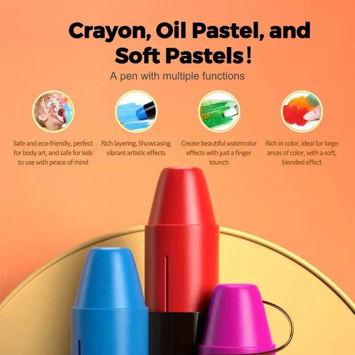 Glimmer Jumbo Crayons | Easy Grip, Non-Toxic for Toddlers 4