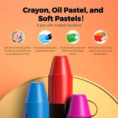 Glimmer Jumbo Crayons | Easy Grip, Non-Toxic for Toddlers 4
