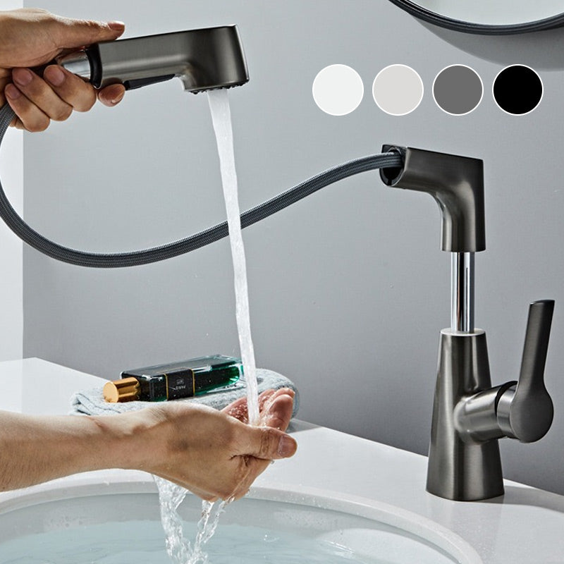 Haven Bathroom Faucet | Pull-Out Sprayer, 360-Degree Swivel, Gunmetal Gray Finish 1