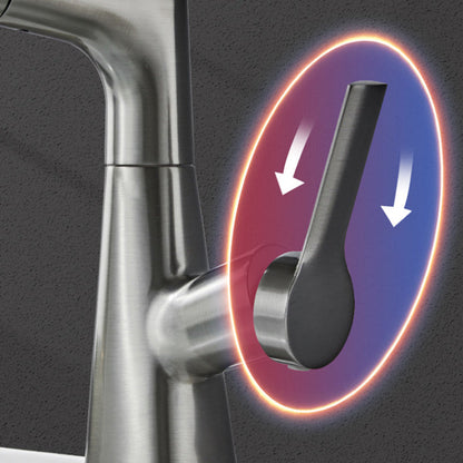 Haven Bathroom Faucet | Pull-Out Sprayer, 360-Degree Swivel, Gunmetal Gray Finish 6