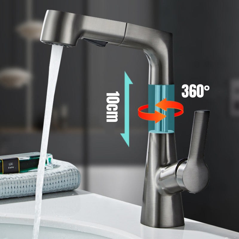 Haven Bathroom Faucet | Pull-Out Sprayer, 360-Degree Swivel, Gunmetal Gray Finish 7
