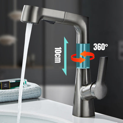 Haven Bathroom Faucet | Pull-Out Sprayer, 360-Degree Swivel, Gunmetal Gray Finish 7