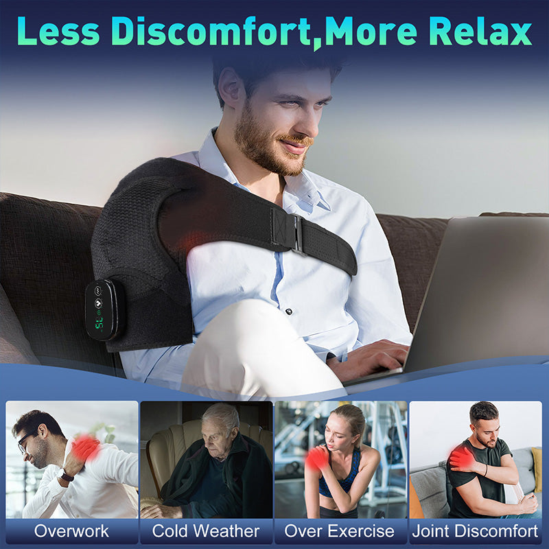 Haven Heated Shoulder Brace | Adjustable Vibration Massage Support 3