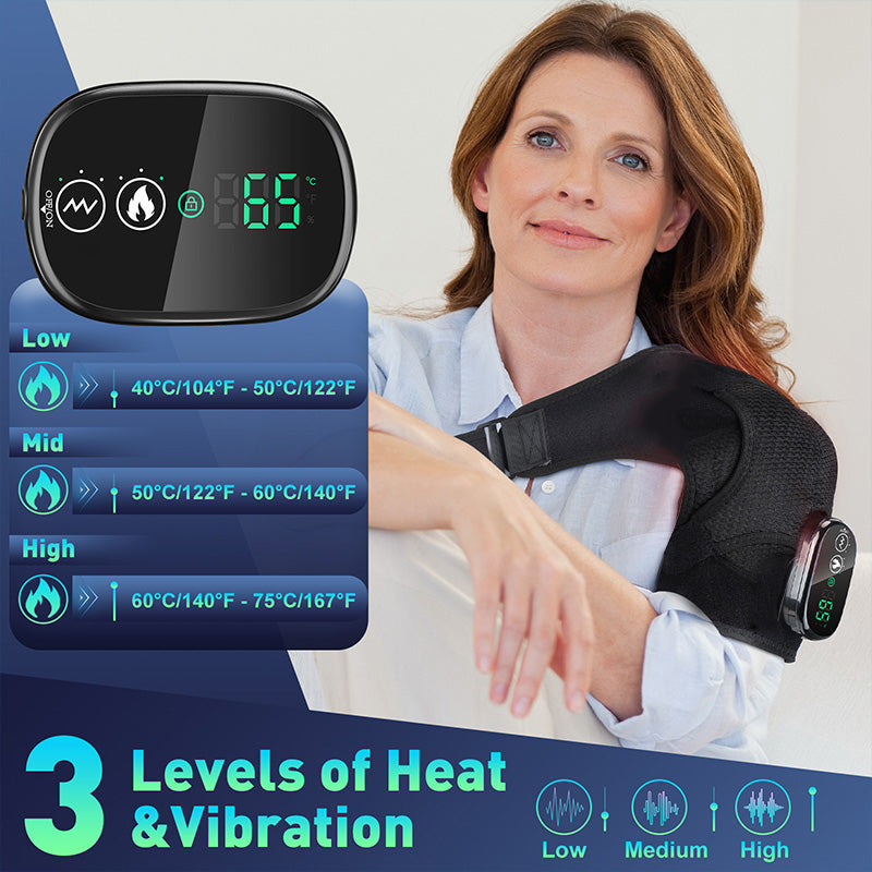 Haven Heated Shoulder Brace | Adjustable Vibration Massage Support 4
