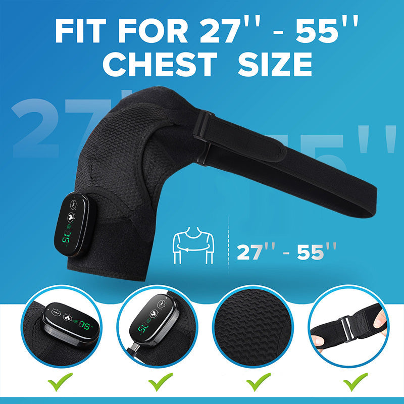 Haven Heated Shoulder Brace | Adjustable Vibration Massage Support 5