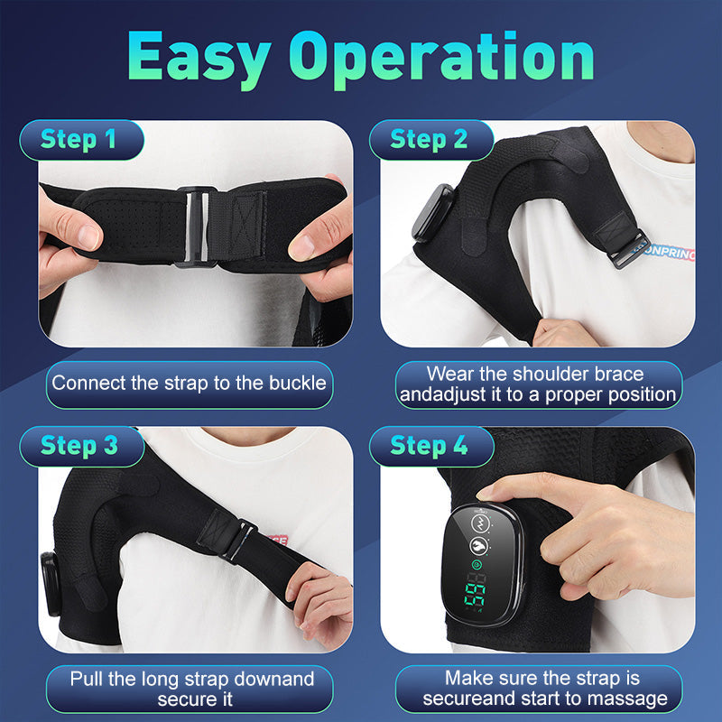 Haven Heated Shoulder Brace | Adjustable Vibration Massage Support 6