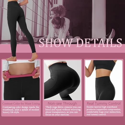 Haven High Waisted Leggings | Tummy Control, Side Pockets 6