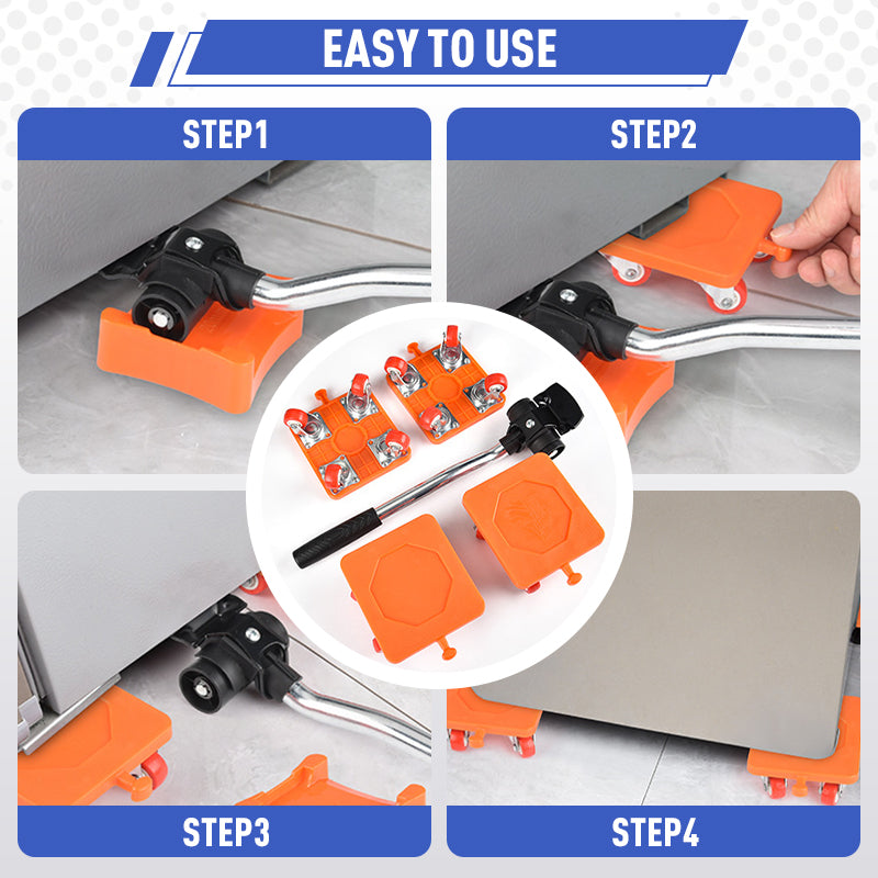 Hercules Furniture Mover | 360° Flexible Steering, Non-Slip Design 5