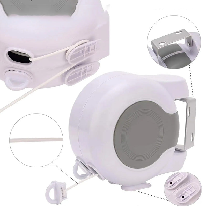 InvisiLine Retractable Clothesline | Double-Line, Indoor/Outdoor Use, Telescopic Design 7