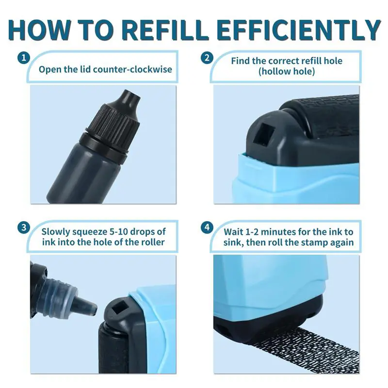 Ivy Privacy Roller Stamp | Identity Theft Protection, Portable and Easy to Use 5