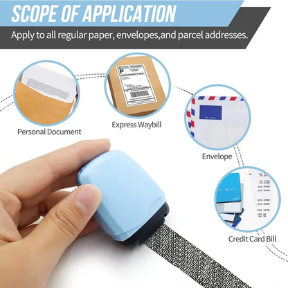 Ivy Privacy Roller Stamp | Identity Theft Protection, Portable and Easy to Use 7