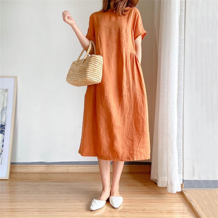 Jade Maxi Dress | Linen Cotton, Japanese Style, Elegant Design 1